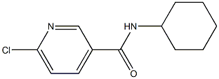 6-chloro-N-cyclohexylpyridine-3-carboxamide Structure