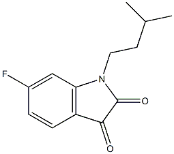 6-fluoro-1-(3-methylbutyl)-2,3-dihydro-1H-indole-2,3-dione|