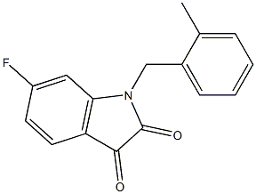 6-fluoro-1-[(2-methylphenyl)methyl]-2,3-dihydro-1H-indole-2,3-dione Structure