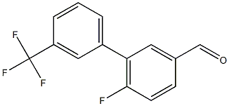 6-fluoro-3'-(trifluoromethyl)-1,1'-biphenyl-3-carbaldehyde 化学構造式