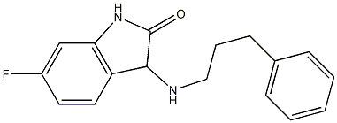 6-fluoro-3-[(3-phenylpropyl)amino]-2,3-dihydro-1H-indol-2-one Structure