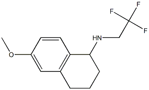 6-methoxy-N-(2,2,2-trifluoroethyl)-1,2,3,4-tetrahydronaphthalen-1-amine Struktur