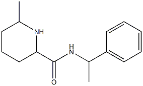 6-methyl-N-(1-phenylethyl)piperidine-2-carboxamide Structure