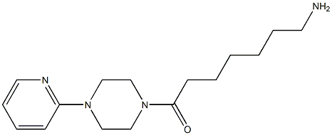 7-oxo-7-(4-pyridin-2-ylpiperazin-1-yl)heptan-1-amine,,结构式