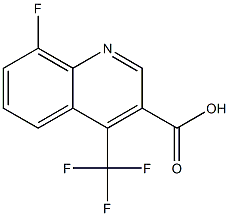 8-fluoro-4-(trifluoromethyl)quinoline-3-carboxylic acid Structure