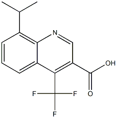 8-isopropyl-4-(trifluoromethyl)quinoline-3-carboxylic acid Structure