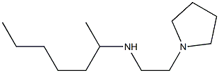 heptan-2-yl[2-(pyrrolidin-1-yl)ethyl]amine 结构式