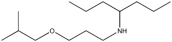 heptan-4-yl[3-(2-methylpropoxy)propyl]amine Struktur