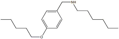 hexyl({[4-(pentyloxy)phenyl]methyl})amine Structure