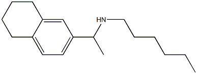 hexyl[1-(5,6,7,8-tetrahydronaphthalen-2-yl)ethyl]amine Structure