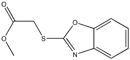 2-(ベンゾオキサゾール-2-イルチオ)酢酸メチル 化学構造式