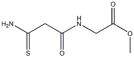 methyl 2-(2-carbamothioylacetamido)acetate Structure