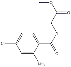 methyl 2-[(2-amino-4-chlorophenyl)-N-methylformamido]acetate Structure