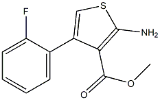 methyl 2-amino-4-(2-fluorophenyl)thiophene-3-carboxylate Structure