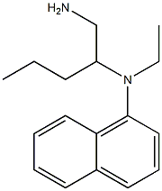 N-(1-aminopentan-2-yl)-N-ethylnaphthalen-1-amine Structure