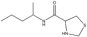 N-(1-methylbutyl)-1,3-thiazolidine-4-carboxamide,,结构式