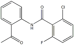 N-(2-acetylphenyl)-2-chloro-6-fluorobenzamide Struktur