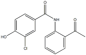 N-(2-acetylphenyl)-3-chloro-4-hydroxybenzamide