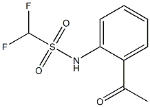 N-(2-acetylphenyl)difluoromethanesulfonamide Struktur