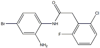 N-(2-amino-4-bromophenyl)-2-(2-chloro-6-fluorophenyl)acetamide Structure