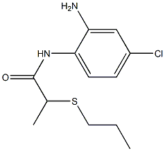 N-(2-amino-4-chlorophenyl)-2-(propylsulfanyl)propanamide Structure