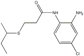 N-(2-amino-4-chlorophenyl)-3-(butan-2-ylsulfanyl)propanamide