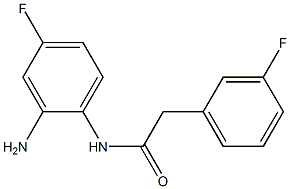 N-(2-amino-4-fluorophenyl)-2-(3-fluorophenyl)acetamide 结构式