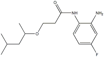 N-(2-amino-4-fluorophenyl)-3-[(4-methylpentan-2-yl)oxy]propanamide Structure