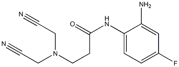 N-(2-amino-4-fluorophenyl)-3-[bis(cyanomethyl)amino]propanamide Structure