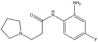 N-(2-amino-4-fluorophenyl)-3-pyrrolidin-1-ylpropanamide