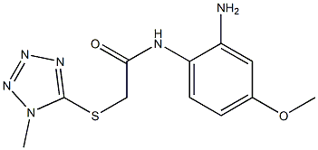 N-(2-amino-4-methoxyphenyl)-2-[(1-methyl-1H-1,2,3,4-tetrazol-5-yl)sulfanyl]acetamide Structure