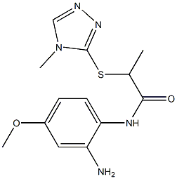 N-(2-amino-4-methoxyphenyl)-2-[(4-methyl-4H-1,2,4-triazol-3-yl)sulfanyl]propanamide