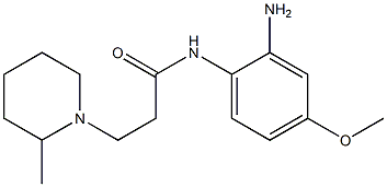 N-(2-amino-4-methoxyphenyl)-3-(2-methylpiperidin-1-yl)propanamide Struktur