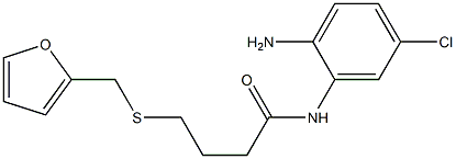 N-(2-amino-5-chlorophenyl)-4-[(furan-2-ylmethyl)sulfanyl]butanamide Struktur