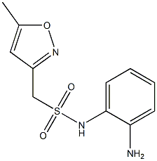 N-(2-aminophenyl)-1-(5-methyl-1,2-oxazol-3-yl)methanesulfonamide 结构式
