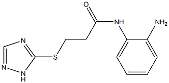 N-(2-aminophenyl)-3-(1H-1,2,4-triazol-5-ylsulfanyl)propanamide