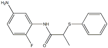 N-(5-amino-2-fluorophenyl)-2-(phenylsulfanyl)propanamide
