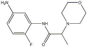 N-(5-amino-2-fluorophenyl)-2-morpholin-4-ylpropanamide