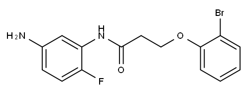 N-(5-amino-2-fluorophenyl)-3-(2-bromophenoxy)propanamide Structure