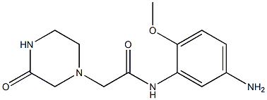 N-(5-amino-2-methoxyphenyl)-2-(3-oxopiperazin-1-yl)acetamide Structure