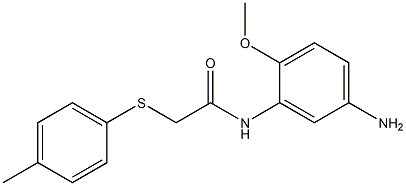 N-(5-amino-2-methoxyphenyl)-2-[(4-methylphenyl)sulfanyl]acetamide