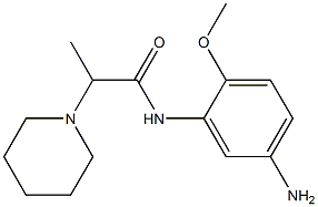 N-(5-amino-2-methoxyphenyl)-2-piperidin-1-ylpropanamide Structure