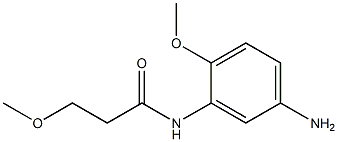 N-(5-amino-2-methoxyphenyl)-3-methoxypropanamide Struktur