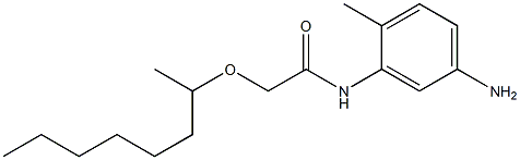 N-(5-amino-2-methylphenyl)-2-(octan-2-yloxy)acetamide 结构式