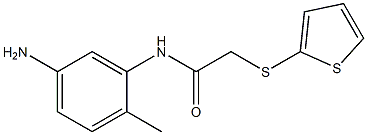 N-(5-amino-2-methylphenyl)-2-(thiophen-2-ylsulfanyl)acetamide Structure