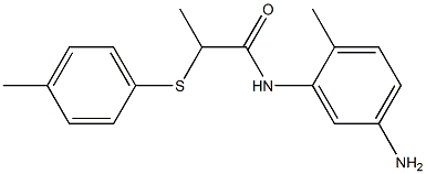 N-(5-amino-2-methylphenyl)-2-[(4-methylphenyl)sulfanyl]propanamide