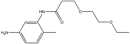 N-(5-amino-2-methylphenyl)-3-(2-ethoxyethoxy)propanamide 结构式