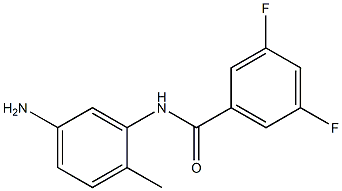 N-(5-amino-2-methylphenyl)-3,5-difluorobenzamide Struktur