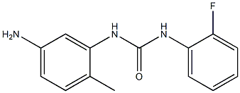 N-(5-amino-2-methylphenyl)-N'-(2-fluorophenyl)urea Struktur
