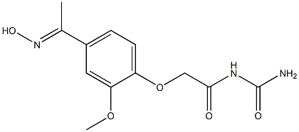 N-(aminocarbonyl)-2-{4-[(1E)-N-hydroxyethanimidoyl]-2-methoxyphenoxy}acetamide